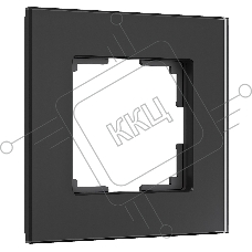 Рамка на 1 пост Senso (черный, стекло soft-touch) W0013108