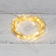 Гирлянда «Роса» 5 м, 50 LED, USB, теплое белое свечение NEON-NIGHT