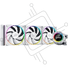 Система водяного охлаждения ID-Cooling SL360 WHITE Soc-AM5/AM4/1151/1200/2066/1700 4-pin 14-30dB Al+Cu 350W LED Ret