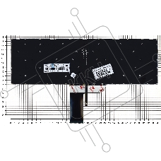 Клавиатура для ноутбука Lenovo IdeaPad 700 700-17ISK черная без рамки с подсветкой