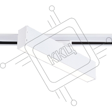 Трековый однофазный светильник Ambrella light GL6763 WH белый LED 12W 4200K 300*22*48