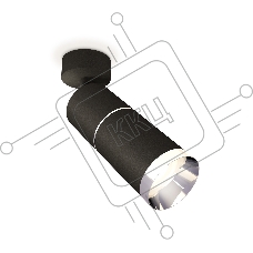 Светильник Ambrella Light XM6313010 SBK/PSL черный песок/серебро полированное MR16 GU5.3 (A2210, C6302, A2060, C6313, N6132)