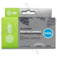 Картридж струйный Cactus CS-C2P23AE №934XL чёрный (30 мл) для HP DJ Pro 6230/6830