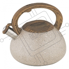 Чайник для плиты ALPENKOK AK-522 нерж.сталь со свистком 3,0л индукционное дно (12)