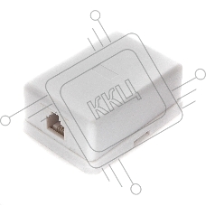Розетка телефонная TA-101 RJ-11 (6P4C) внешняя 1 порт, белая