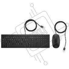 Клавиатура+мышь HP PAV WiredCombo Keyboard 400