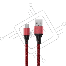 Кабель Accesstyle AM24-F100M Red+black