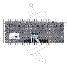 Клавиатура для ноутбука HP Pavilion 14-DV 14-DW серебристая