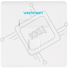 Лицевая панель Vention настенная (тип 86) под модуль Keystone 1 порт Белая