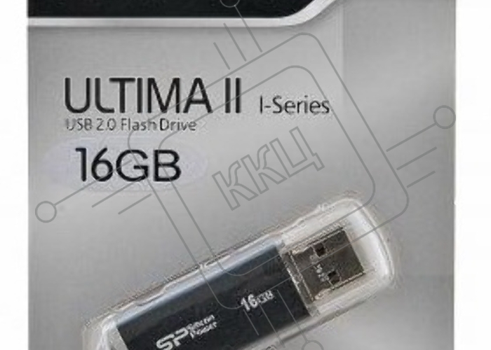 Флеш диск Silicon Power 16Gb Ultima II-I Series SP016GBUF2M01V1K USB2.0 черный