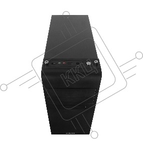 Корпус Miditower Exegate UN-603 Black, ATX, <UN400, 120mm> 2*USB, Audio