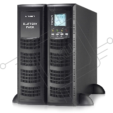 Источник бесперебойного питания CROWN On-Line CMUOA-300X-6K 6000VA/5400W, корпус металл, TOWER&RACK, 3U+3U, АКБ 16*12V/7AH, PF-0.9, AVR 110-300V, порт USB+RS-232, EPO, розетки - клемная колодка (Ph+N+GND), входной кабель 2,5 м, вентилятор охлаждения, авто