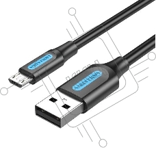 Кабель Vention USB 2.0 AM/micro B 5pin - 2м Черный