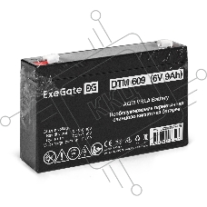 Аккумуляторная батарея ExeGate DTM 609 (6V 9Ah, клеммы F1)