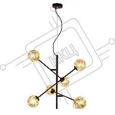 Светильник подвесной HIPER H819-0 6G96Вт BLACK/GOLD