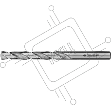 Сверло по металлу, ЗУБР ПРОФ-А 9.5х125мм, сталь Р6М5, класс А