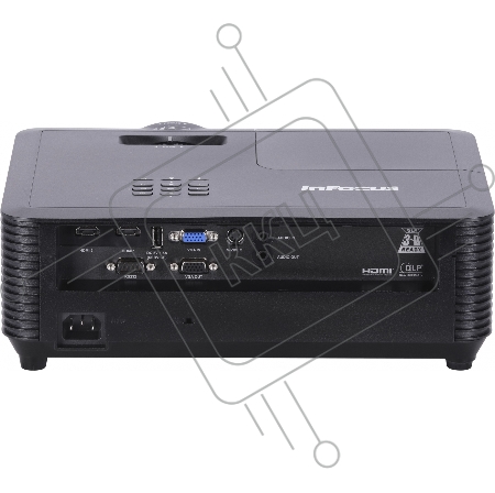 Проектор INFOCUS IN112BB (Full 3D) DLP, 3800 ANSI Lm, SVGA, (1.94-2.16:1), 30000:1, 2xHDMI 1.4, 1хVGA in, 1хVGA out, S-video, Audio in, Audio out, USB-A (power), 10W, лампа до 15000ч., 2.6 кг