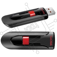 Флеш диск Sandisk 64Gb Cruzer Glide SDCZ60-064G-B35 USB2.0 черный/красный