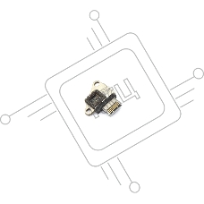 Разъем I/O USB-C MacBook 12 Retina A1534 Early 2015 (923-00412, 605-00540)