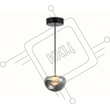 Подвесной светодиодный светильник Ambrella light LH12001 BK/GD/SM черный/золото/дымчатый 6W 3000K D180*145