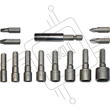 Набор бит FIT 57913  и головок 13шт.