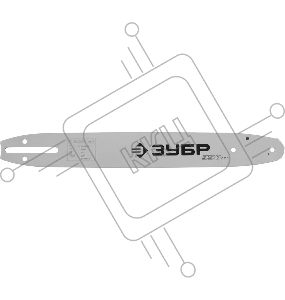 Шина цепной пилы ЗУБР 70201-35  МАСТЕР для бензопил тип 1 шаг 3/8 паз 0.050 длина 14'' 35см