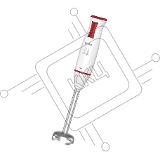 Блендер Blackton Bt HB721SS Белый-Красный