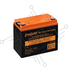 Аккумуляторная батарея ExeGate HR 12-33 (12V 33Ah, под болт М6)