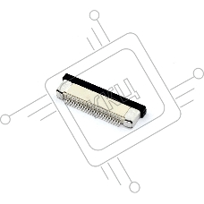 Разъем FPC  Half Coverage Bottom Contact 0.5K-BX-24PWB 24 pin высота 2мм шаг 0,5мм