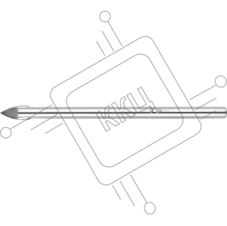 Сверло по плитке URAGAN 29830-04  по кафелю и стеклу цил.хв-к d4мм