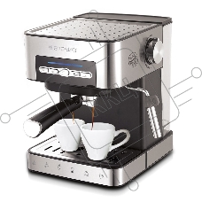 Кофеварка рожковая Endever Costa-1065 серебристый, исп. кофе - молотый, 1.6 л, 1000 Вт, 20 бар.