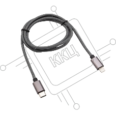 Кабель Rexant Type-C-Lightning PD, 1 м, графит, нейлон