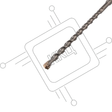 Бур по бетону 8x210x150 мм крестовая пластина SDS PLUS Kranz