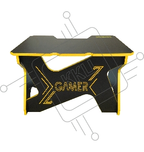 Игровой стол Generic Comfort Gamer Mini Seven/DS/NY чёрно-жёлтый (ЛДСП Е1, 120 x 90 x 75)