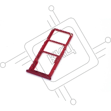 Лоток для SIM-карты Samsung Galaxy A30 (A305F) красный