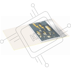 Папка с 30 прозрачными вкладками Бюрократ Double Neon DNE07V30YEL A4, пластик, 0.7мм, желтый