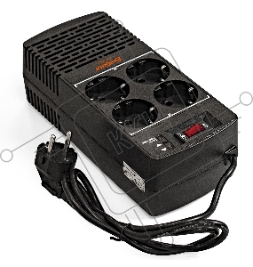Стабилизатор ExeGate Power AD5000-1000 (1000VA/500W, диапазон 150...280В, 4 евророзетки)