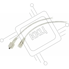 Соединительный кабель (2pin) герметичный (IP67) 2х0.35мм²  прозрачный  REXANT