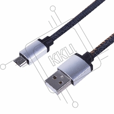 Кабель Rexant (18-4242) USB кабель MicroUSB, шнур в джинсовой оплетке 