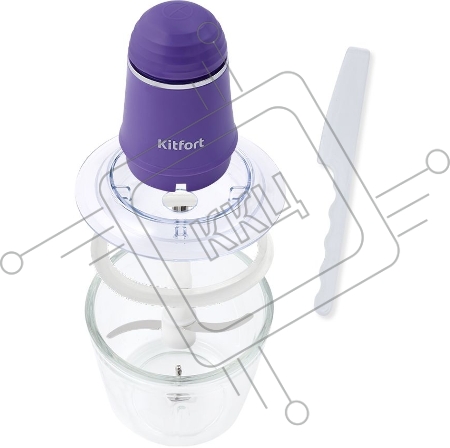 Измельчитель электрический Kitfort КТ-3016-1 0.5л. 200Вт фиолетовый