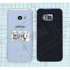 Задняя крышка для Samsung A320 Galaxy A3 (2017) синяя