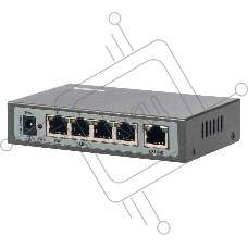 Сетевой коммутатор FE-104POE-S 5 портов 10/100 Мбит/с (IEEE802.3u 100BaseTX) из них 4 c поддержкой PoE (IEEE802.3at) до 15,4Вт на порт (HI POE), Сумма