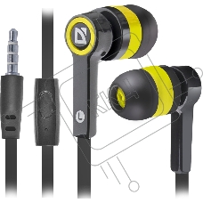 Наушники Defender Pulse 420 черный/желтый