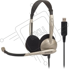 Наушники с микрофоном Koss CS100-USB черный/золотистый 2.4м накладные USB оголовье (15116376)