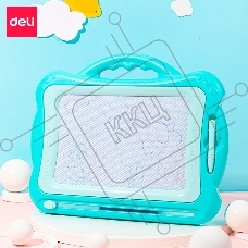 Доска магнитно-маркерная Deli 50303BLUE магнитно-маркерная лак синий 41.6х33.5см пластик рама