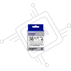 Картридж ленточный EPSON LK-7WBVS (C53S657014) черный на белом (36 мм 8 м) для LabelWorks LW-900P LW-900