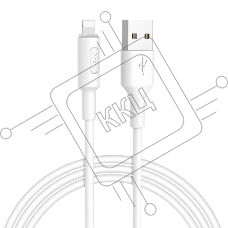 Кабель USB HOCO X25 Soarer для Lightning, 2А, длина 1 м, белый