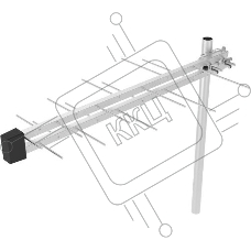 Антенна телевизионная Denn DAE603 25дБ активная черный каб.:8.5м