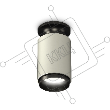 Светильник Ambrella Light XS6314080 SGR/PBK серый песок/черный полированный MR16 GU5.3 (N6902, C6314, N6121)