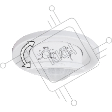 SNS-M-12 8m 2,2-4m 1200W IP20 360 / датчик движения /  Белый